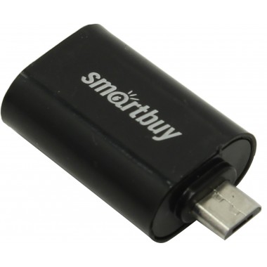 Адаптер USB-microUSB Smartbuy черный  (SBR-OTG-K)