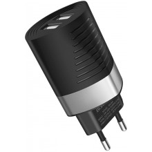СЗУ Borofone BA26A ( USB( (2.4A) Smart  черный