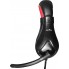 Наушники с микрофоном Oklick HS-L100 черный/красный