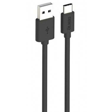 Кабель Olmio USB type-C 2м черный (038656)